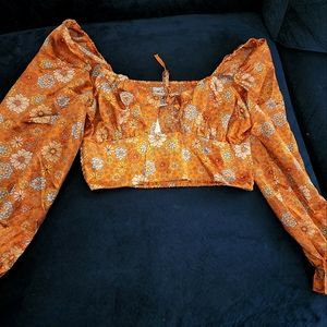Floral crop top